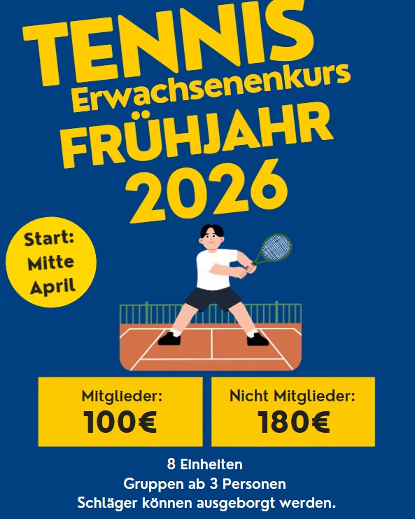 Tennis Erwachsenenkurs Frühjahr 2026