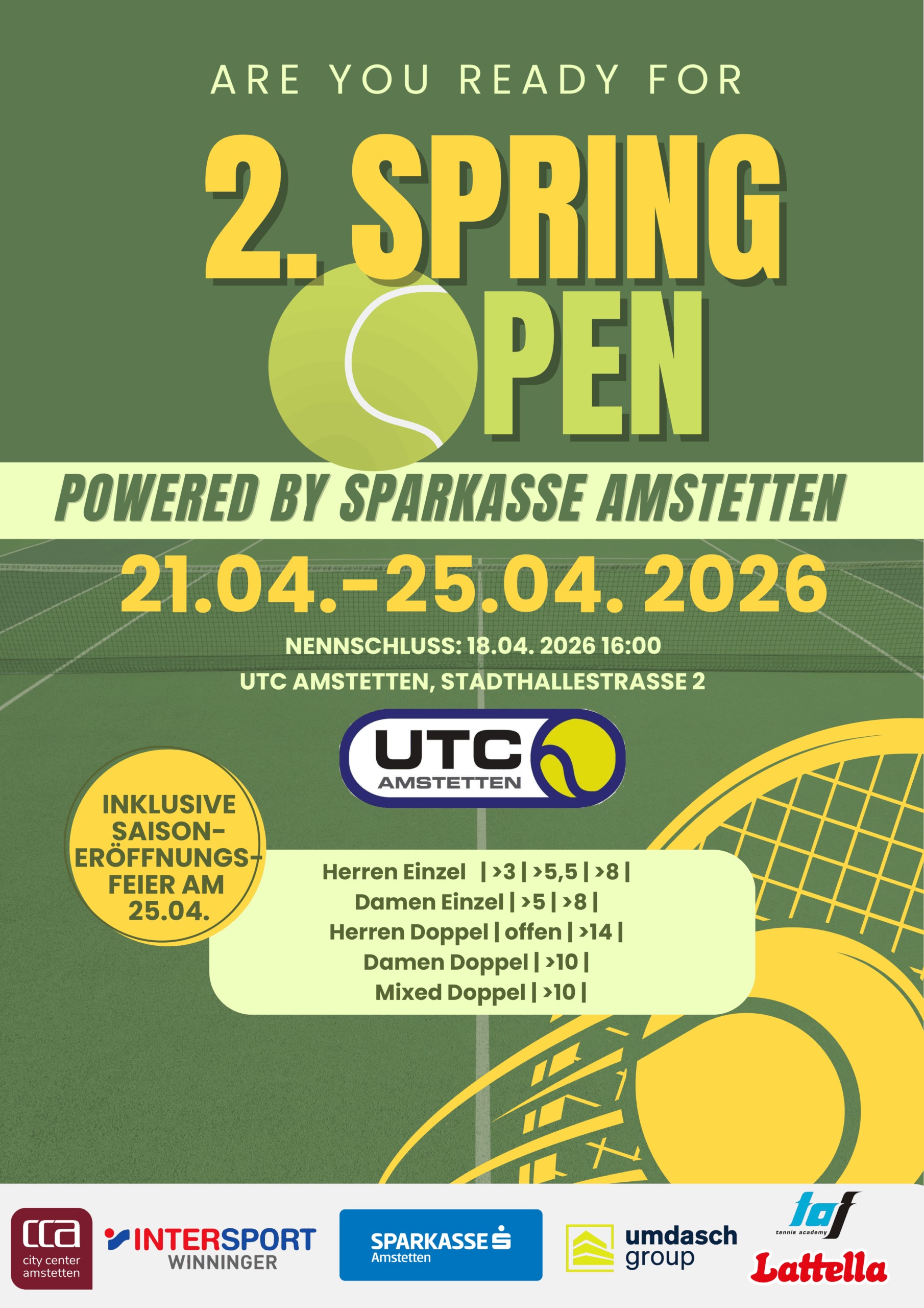 2. UTC Amstetten Spring Open
