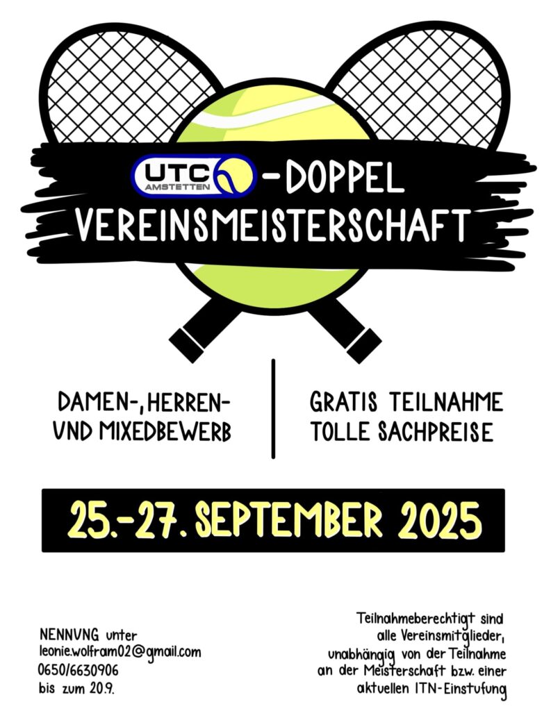 UTC - Doppel Vereinsmeisterschaft